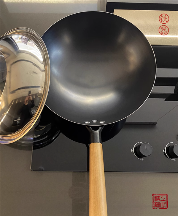 儿时柴火饭味道 沂蒙铁匠老铁锅家用无涂层不粘锅大促 到手79元